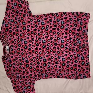Pink lepored Print T-shirt